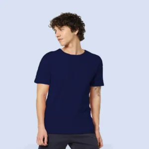 JACK & JONES- JESPER ROUND NECK -T-SHIRT- NAVY BLUE