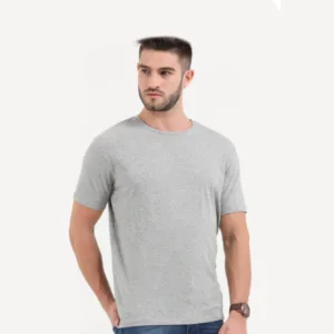 RARE RABBIT ROUND NECK UNISEX T-SHIRT - GREY MELANGE COLOUR -